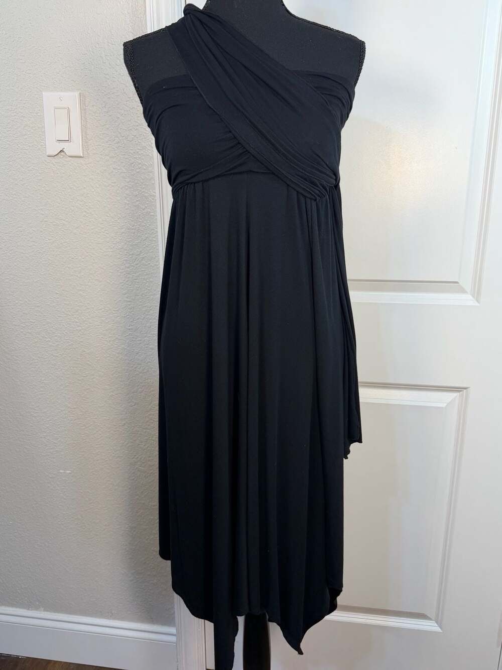 Soma Black Convertible Multi-Way Midi Dress Size Medium